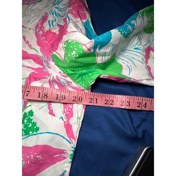 Talbots anguilla floral popover blouse womens medium spring lightweight preppy - Picture 5 of 7